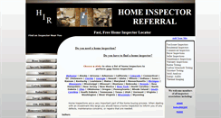 Desktop Screenshot of homeinspectorreferral.com